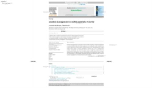 Location management in mobile network: A survey